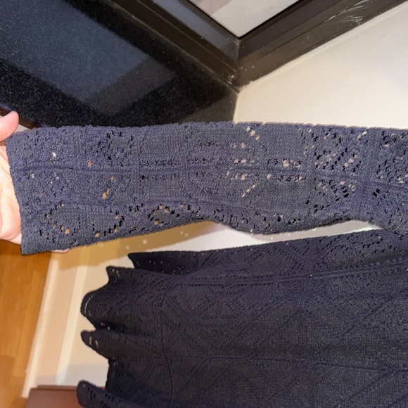 See By Chloe Elegant Navy Long Sleeve Dress - Picture 3 of 4